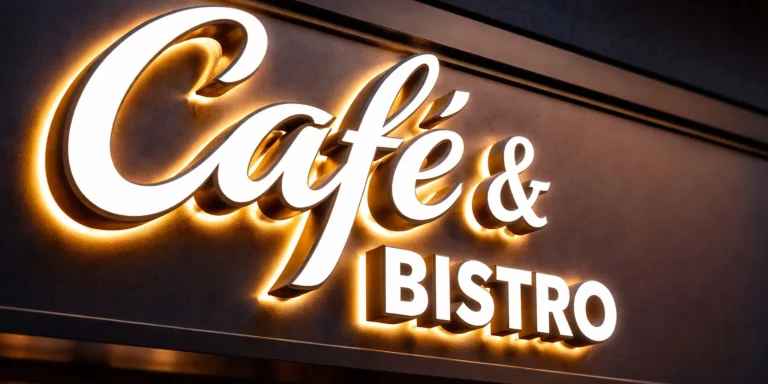 rótulos retroiluminados para negocios